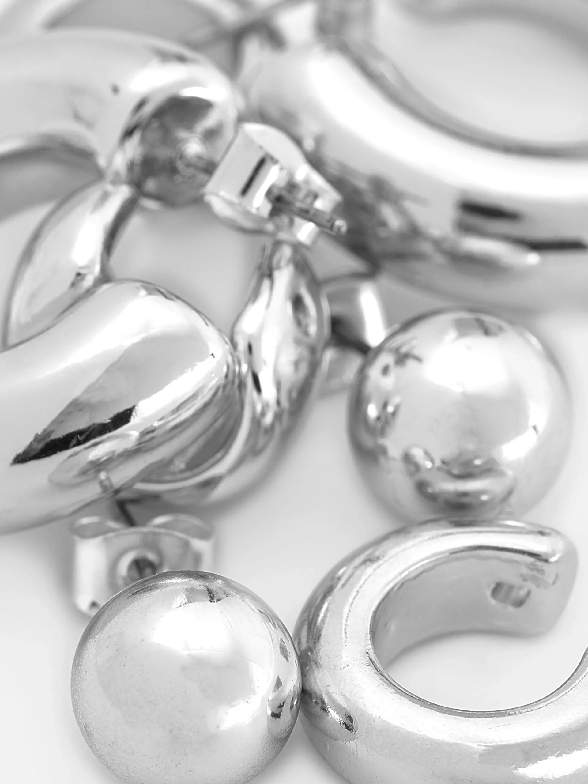 Femme Primark Bijoux|Ensemble Créoles Et Ear Cuffs