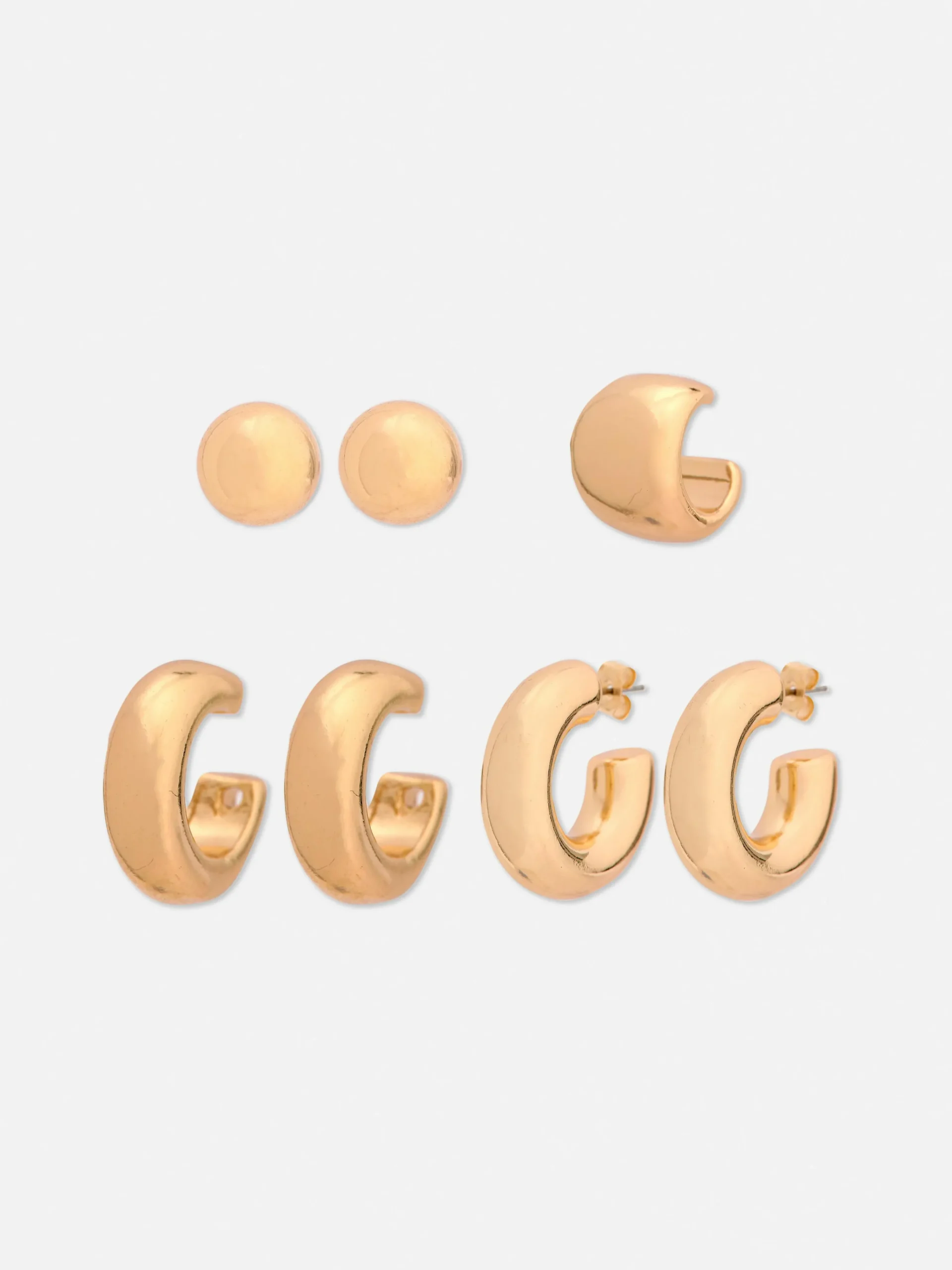 Femme Primark Bijoux|Ensemble Créoles Et Ear Cuffs