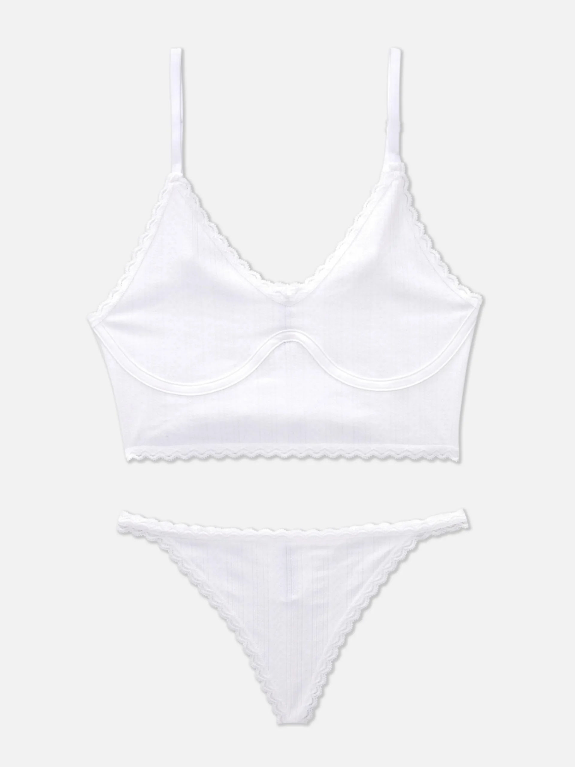 Femme Primark Ensembles Lingerie|Ensemble De Lingerie En Pointelle Non Rembourré