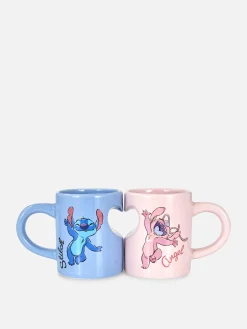 Primark Tasses Et Mugs|Art De La Table|Ensemble De Mugs En Cœur Disney Stitch & Angel