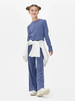 Enfant Primark Ensembles Et Tenues|Ensemble Haut Côtelé à Manches Longues Et Legging