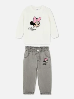 Primark Ensembles Et Tenues|Ensemble Pull En Maille Et Jean Disney Minnie Mouse