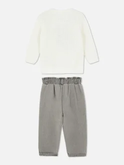 Primark Ensembles Et Tenues|Ensemble Pull En Maille Et Jean Disney Minnie Mouse