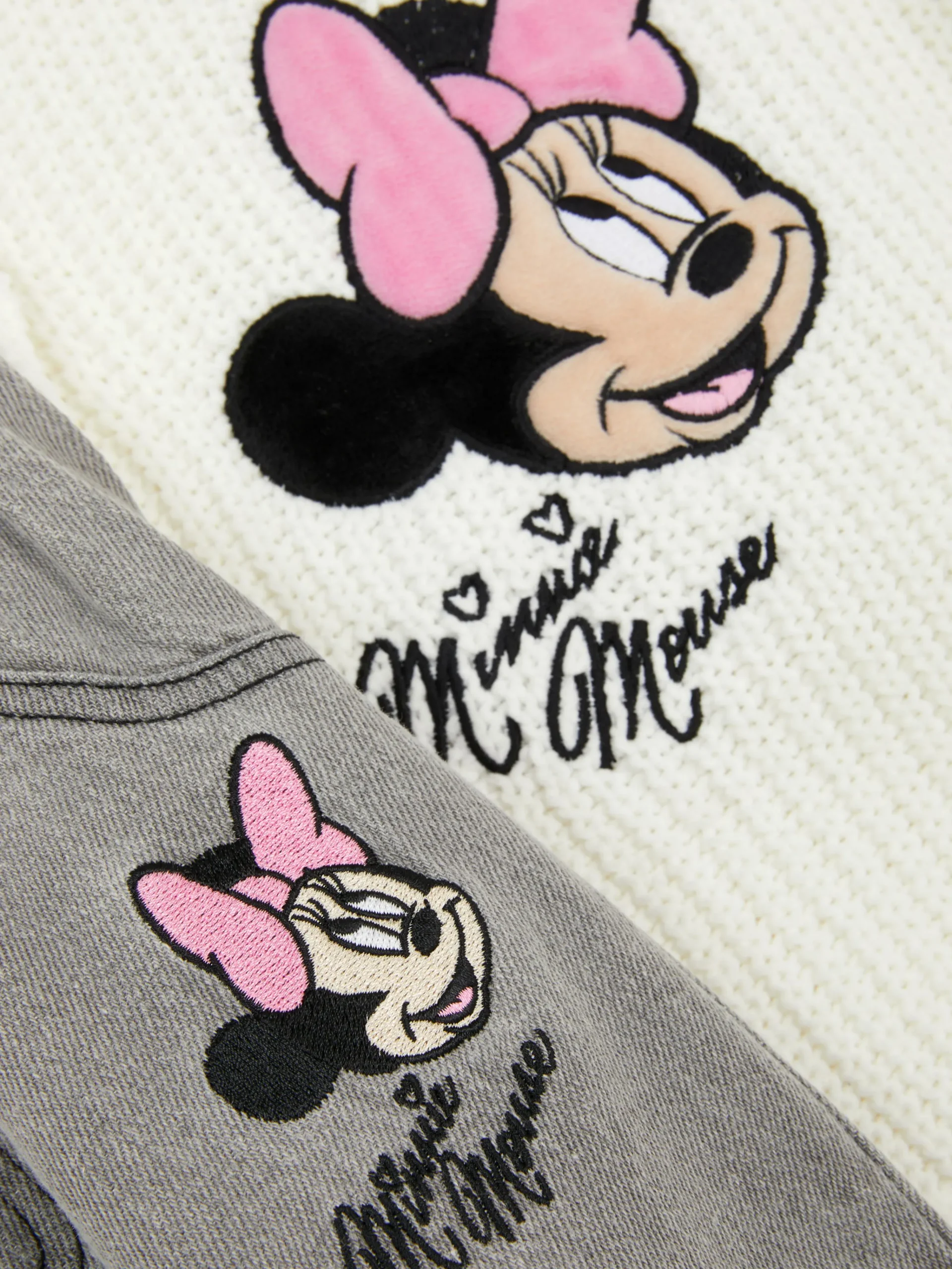 Primark Ensembles Et Tenues|Ensemble Pull En Maille Et Jean Disney Minnie Mouse