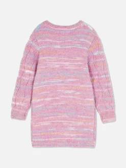 Enfant Primark Robes|Ensemble Robe-pull En Maille Torsadée Et Collants