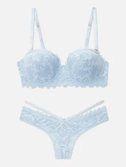 Femme Primark Ensembles Lingerie|Ensemble Soutien-gorge Balconnets Et String En Dentelle