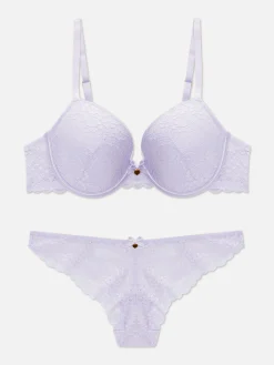 Femme Primark Ensembles Lingerie|Ensemble Soutien-gorge Moulé Et Culotte En Dentelle