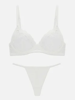 Femme Primark Ensembles Lingerie|Ensemble Soutien-gorge Non Rembourré Et String En Dentelle