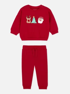 Primark Ensembles Et Tenues|Ensemble Sweat-shirt Et Bas De Jogging De Noël