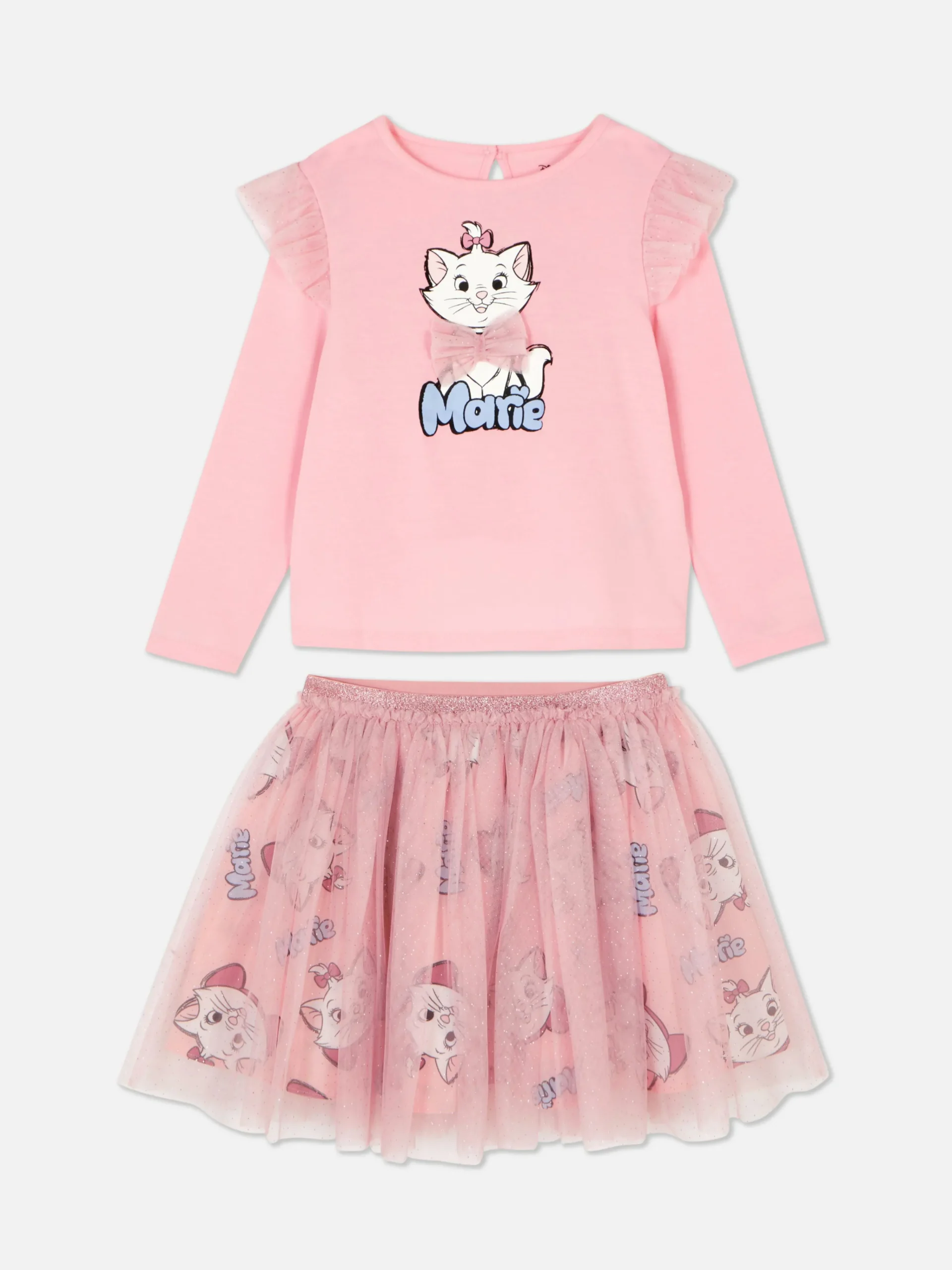 Enfant Primark Ensembles Et Tenues|Ensemble Sweat-shirt Et Tutu Disney Les Aristochats Marie
