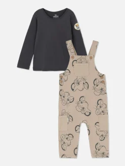 Primark Ensembles Et Tenues|Ensemble T-shirt Et Salopette Disney Le Roi Lion