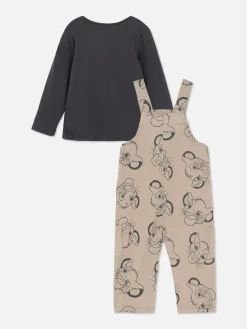 Primark Ensembles Et Tenues|Ensemble T-shirt Et Salopette Disney Le Roi Lion