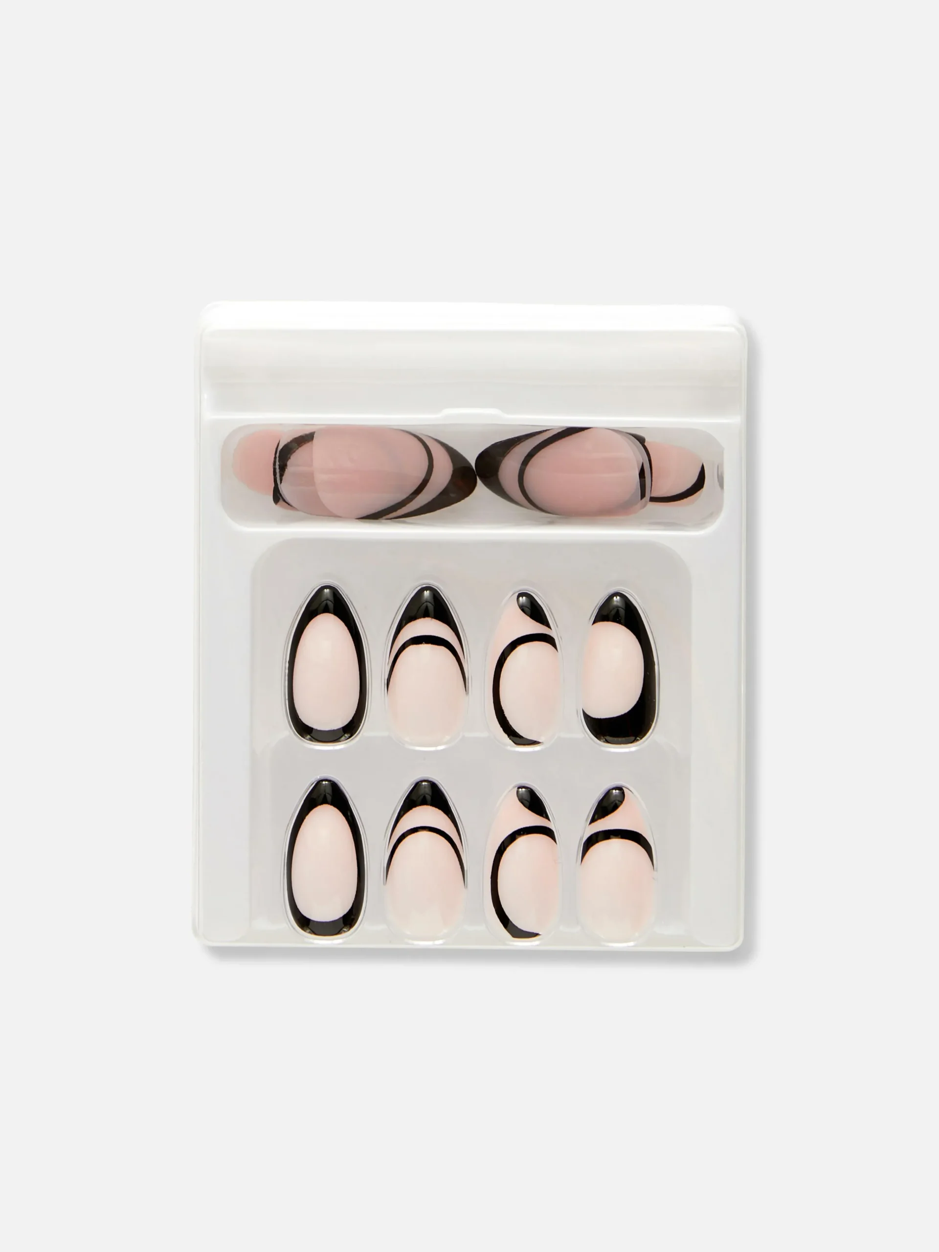 Primark Faux Ongles|Faux Ongles French Manucure à Motif Tourbillon PS...