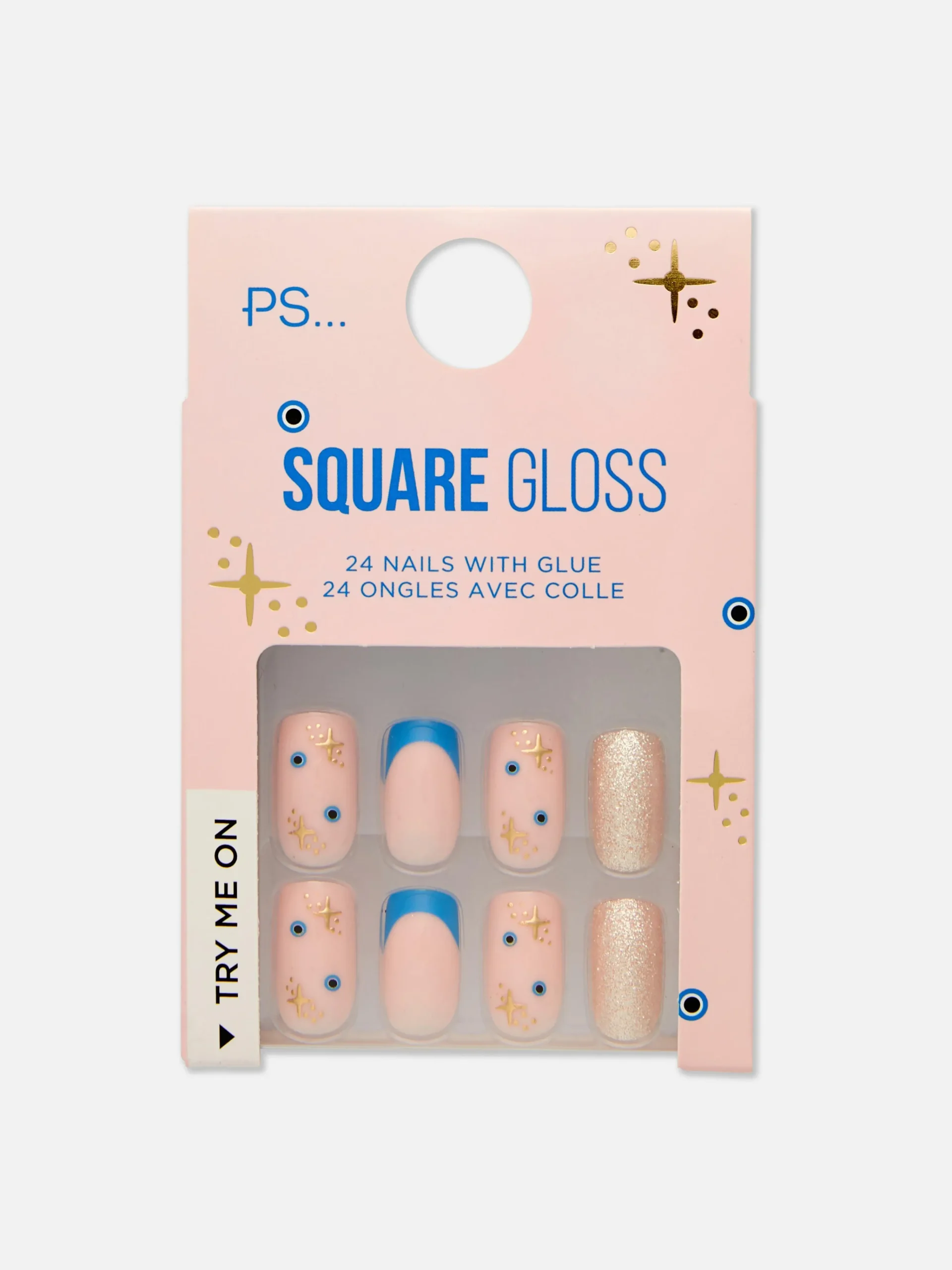 Primark Faux Ongles|Faux Ongles Pointus Et Glossy à Paillettes PS...