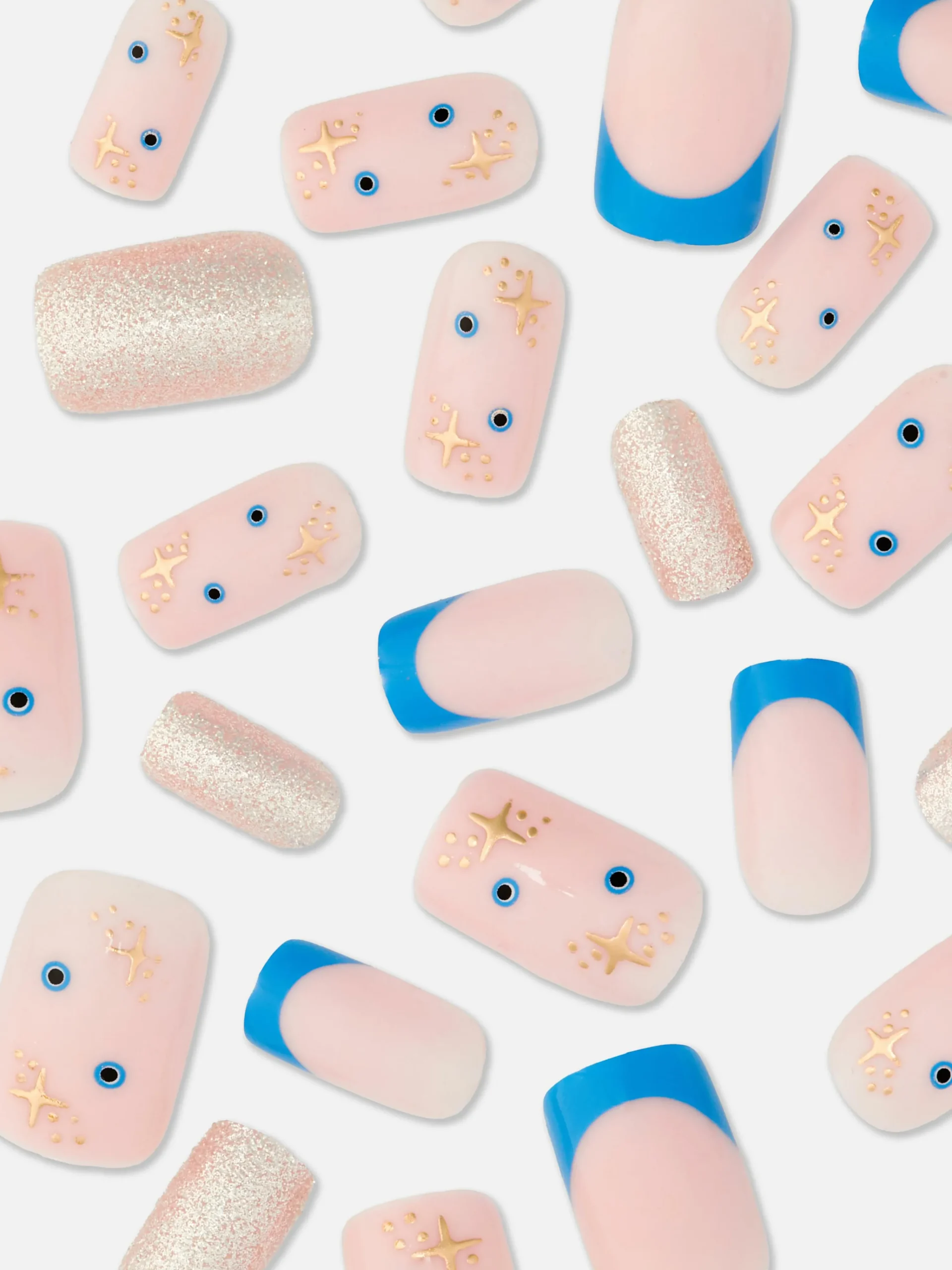 Primark Faux Ongles|Faux Ongles Pointus Et Glossy à Paillettes PS...