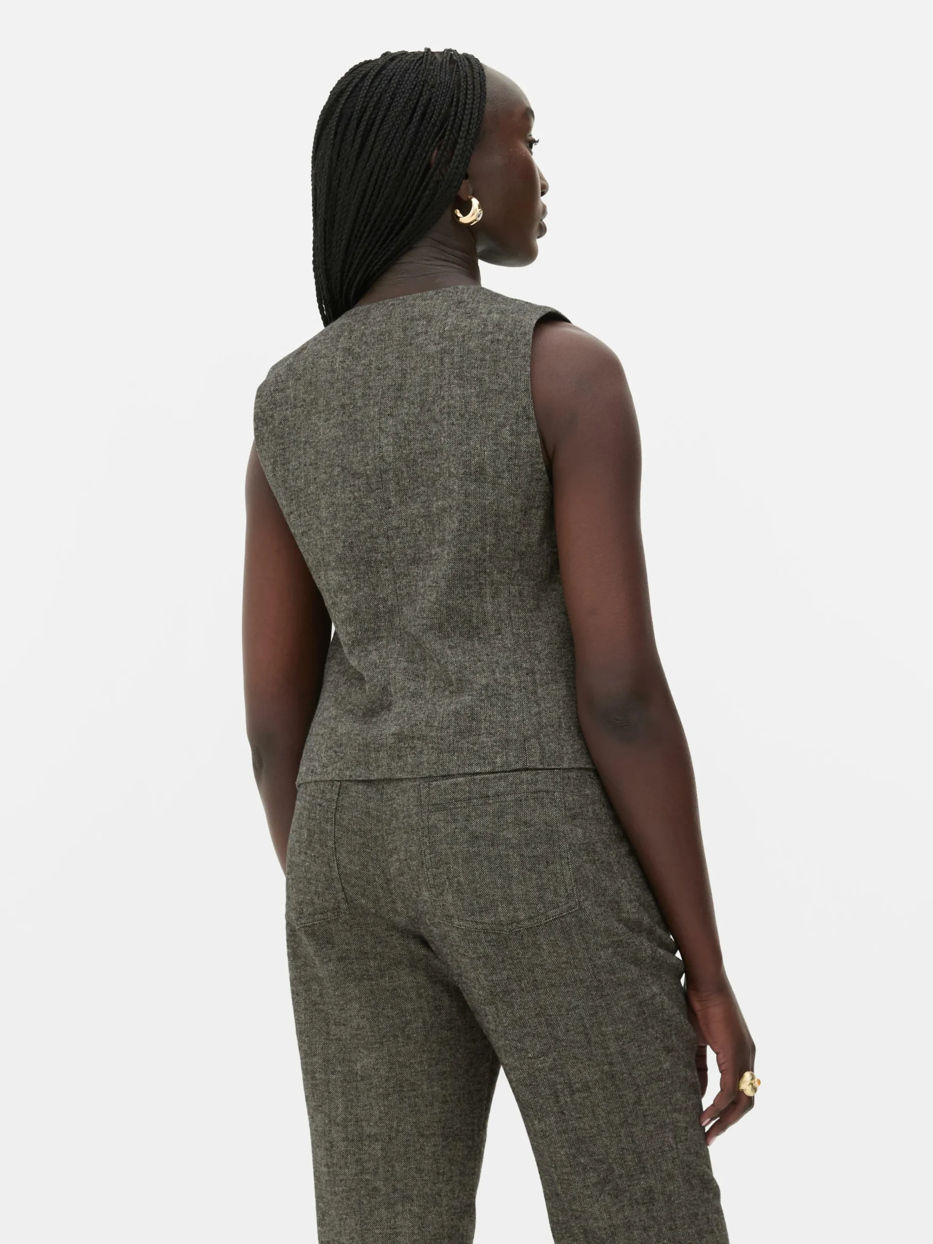 Femme Primark Blazers|Gilet Avec Chevrons à Boutonnage Simple Rita Ora