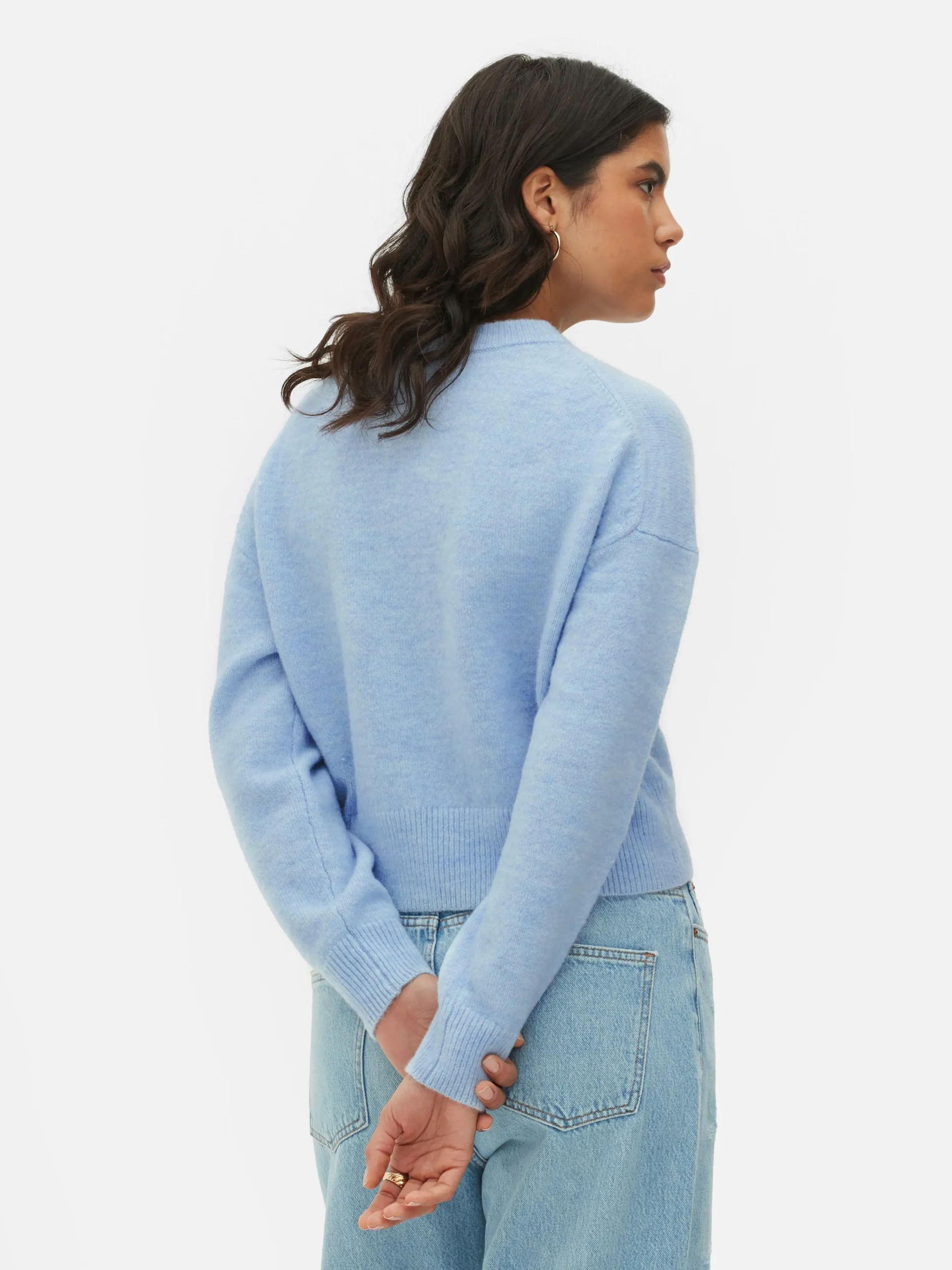 Femme Primark Pulls Et Gilets|Gilet Boutonné à Col Ras-du-cou