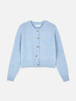 Femme Primark Pulls Et Gilets|Gilet Boutonné à Col Ras-du-cou