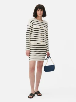 Femme Primark Pulls Et Gilets|Gilet Boutonné à Rayures à Coordonner