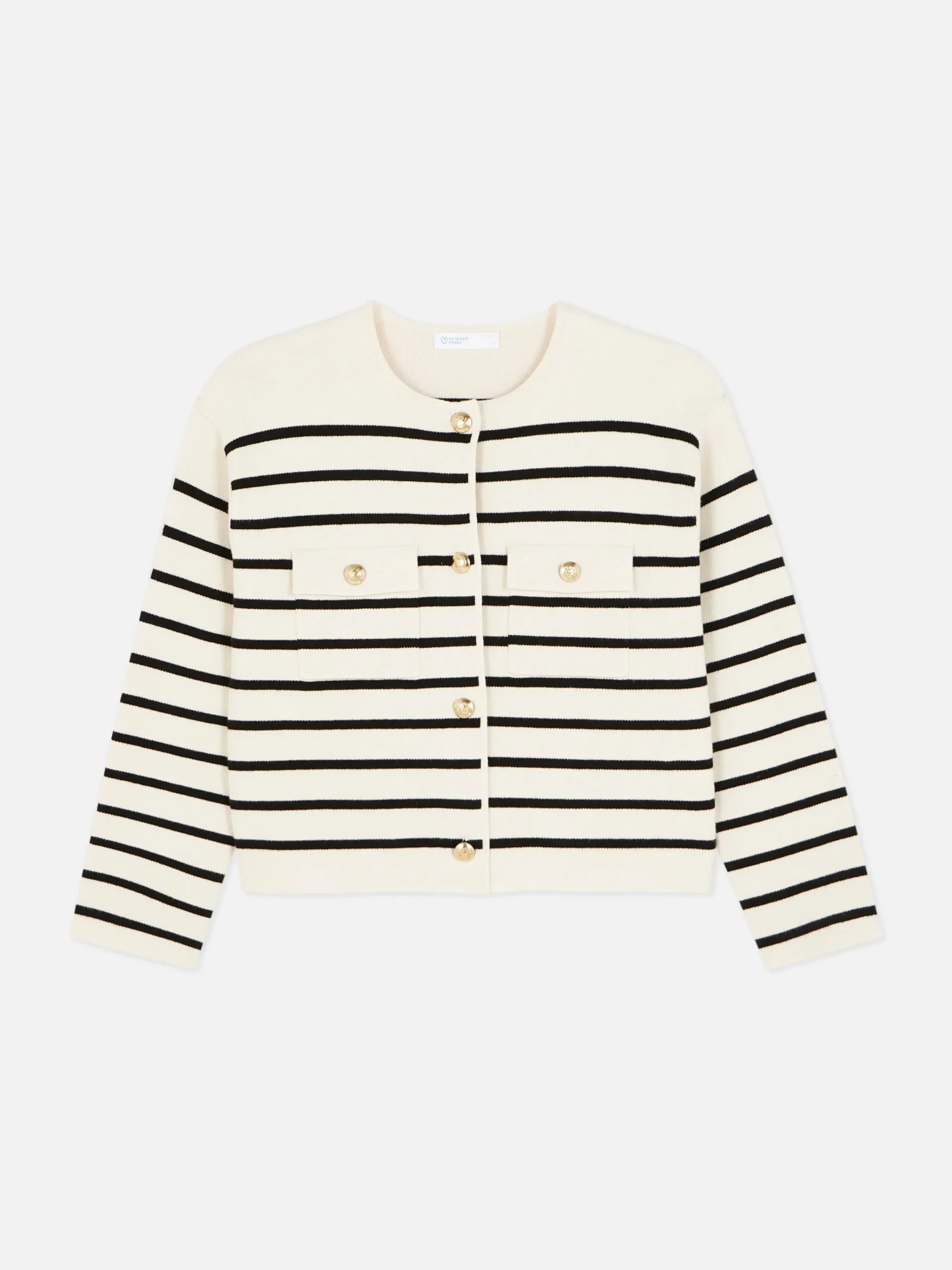 Femme Primark Pulls Et Gilets|Gilet Boutonné à Rayures à Coordonner