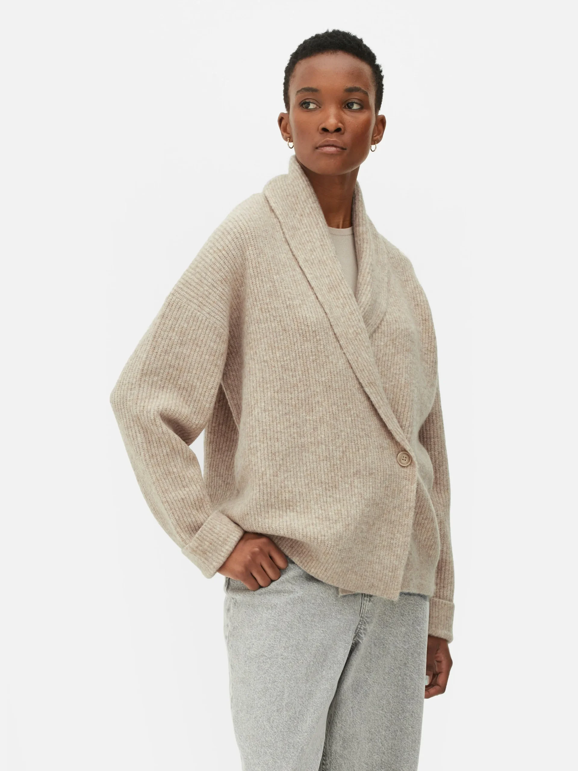 Femme Primark Pulls Et Gilets|Gilet Cache-cœur à Boutons Et Col Châle