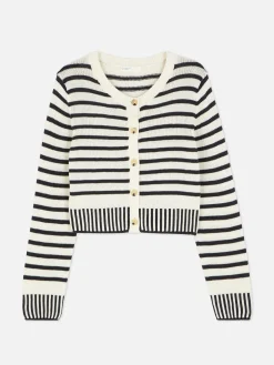 Femme Primark Pulls Et Gilets|Gilet Court à Rayures