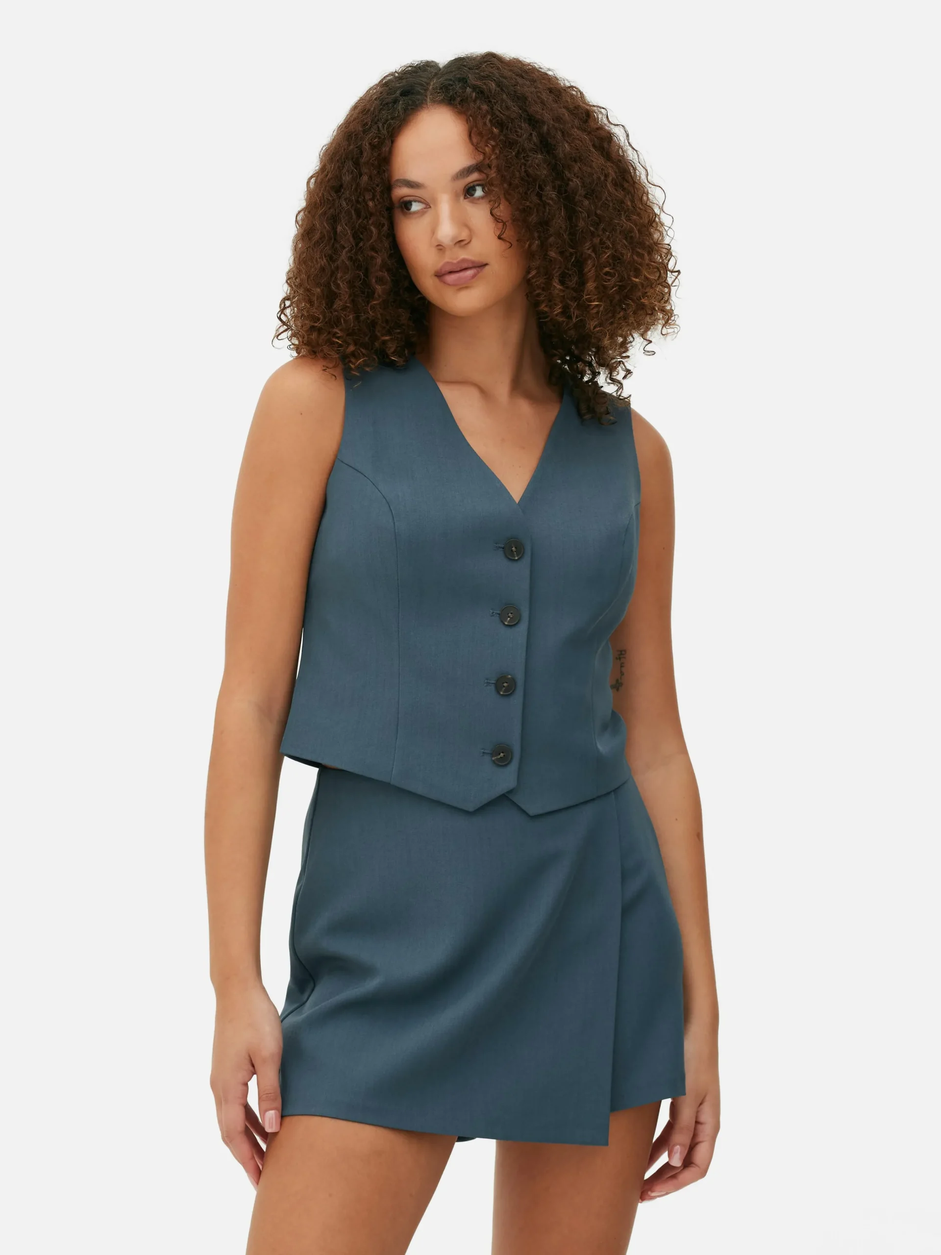 Femme Primark Blazers|Gilet De Costume Ajusté Boutonné