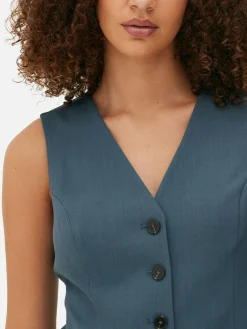 Femme Primark Blazers|Gilet De Costume Ajusté Boutonné