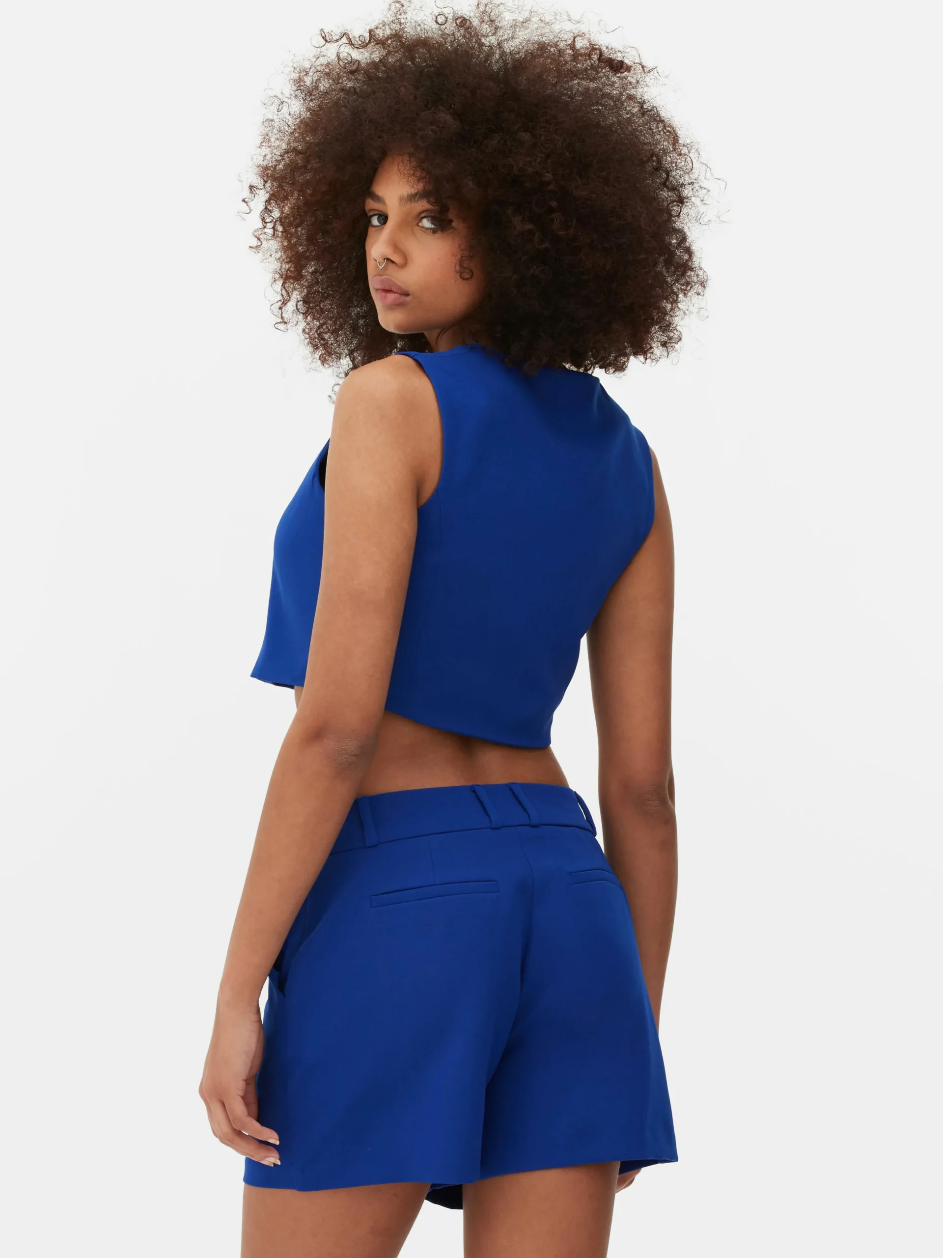 Femme Primark Blazers|Gilet De Costume Court à Boutonnage Simple