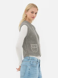 Femme Primark Pulls Et Gilets|Gilet De Costume En Maille Rita Ora