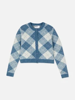 Femme Primark Pulls Et Gilets|Gilet En Maille à Losanges à Coordonner Rita Ora