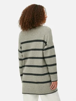 Femme Primark Pulls Et Gilets|Gilet Long à Rayures