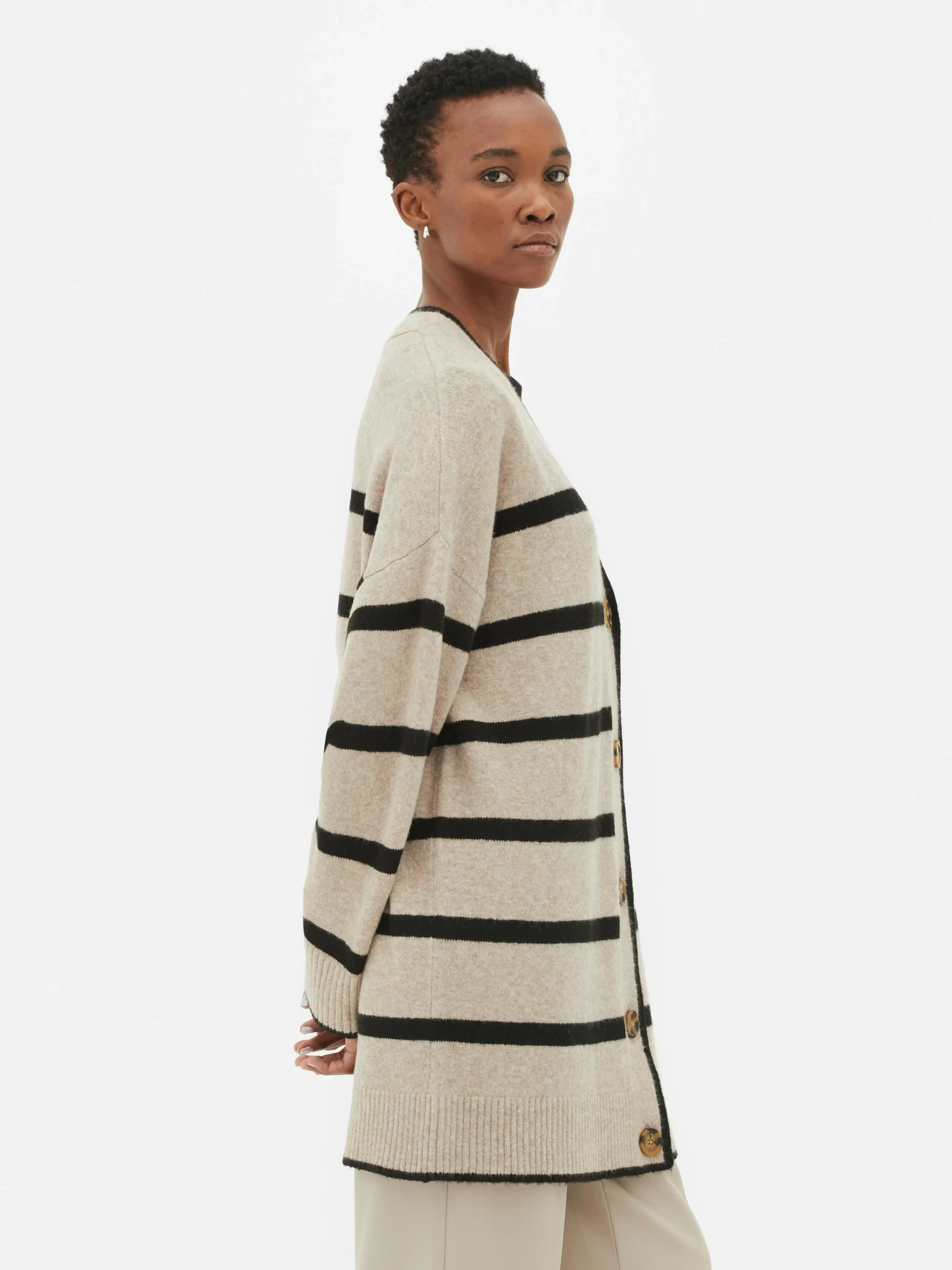 Femme Primark Pulls Et Gilets|Gilet Long à Rayures