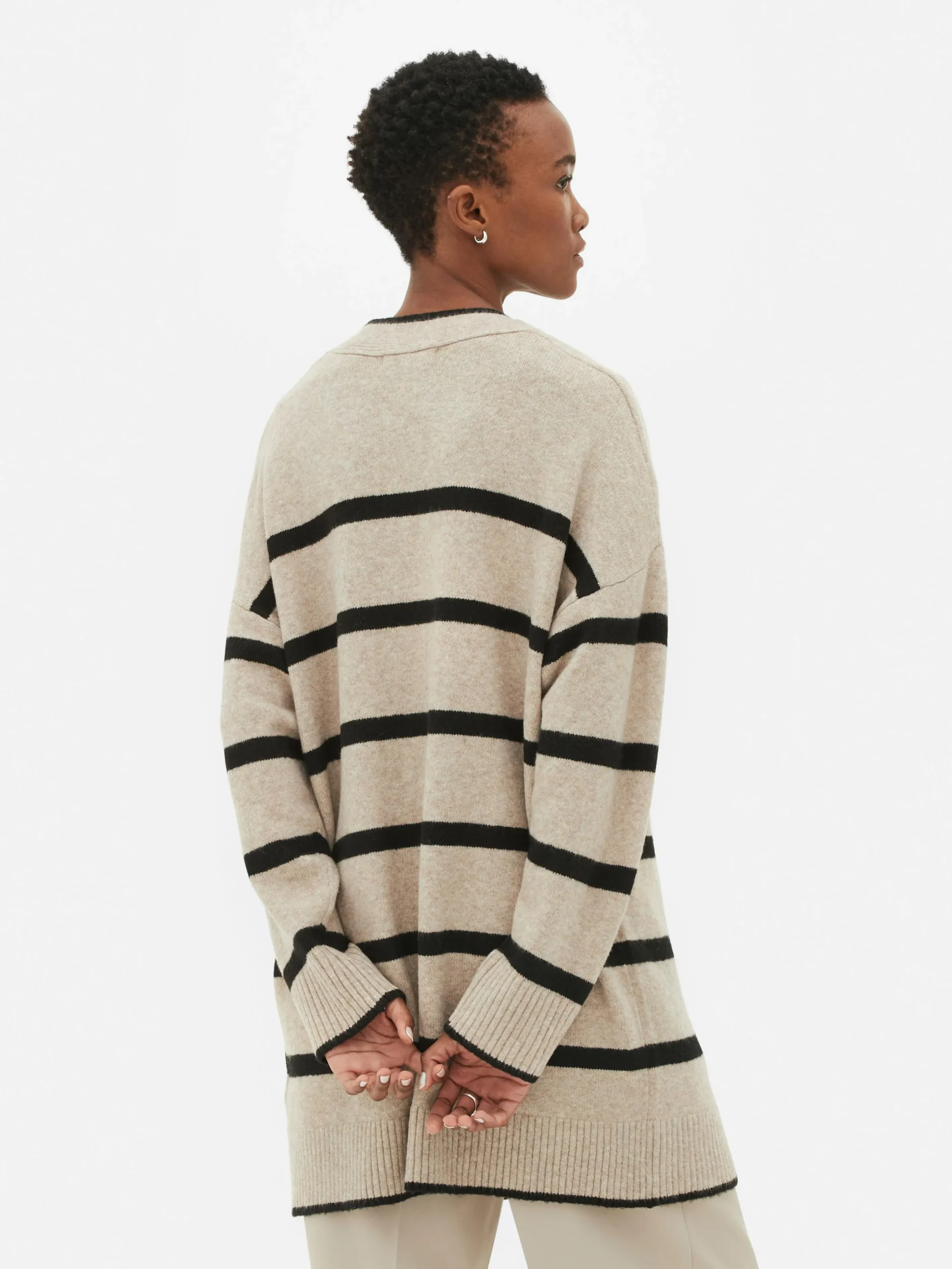 Femme Primark Pulls Et Gilets|Gilet Long à Rayures