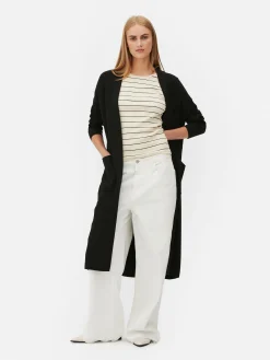 Femme Primark Pulls Et Gilets|Gilet Long Bord à Bord