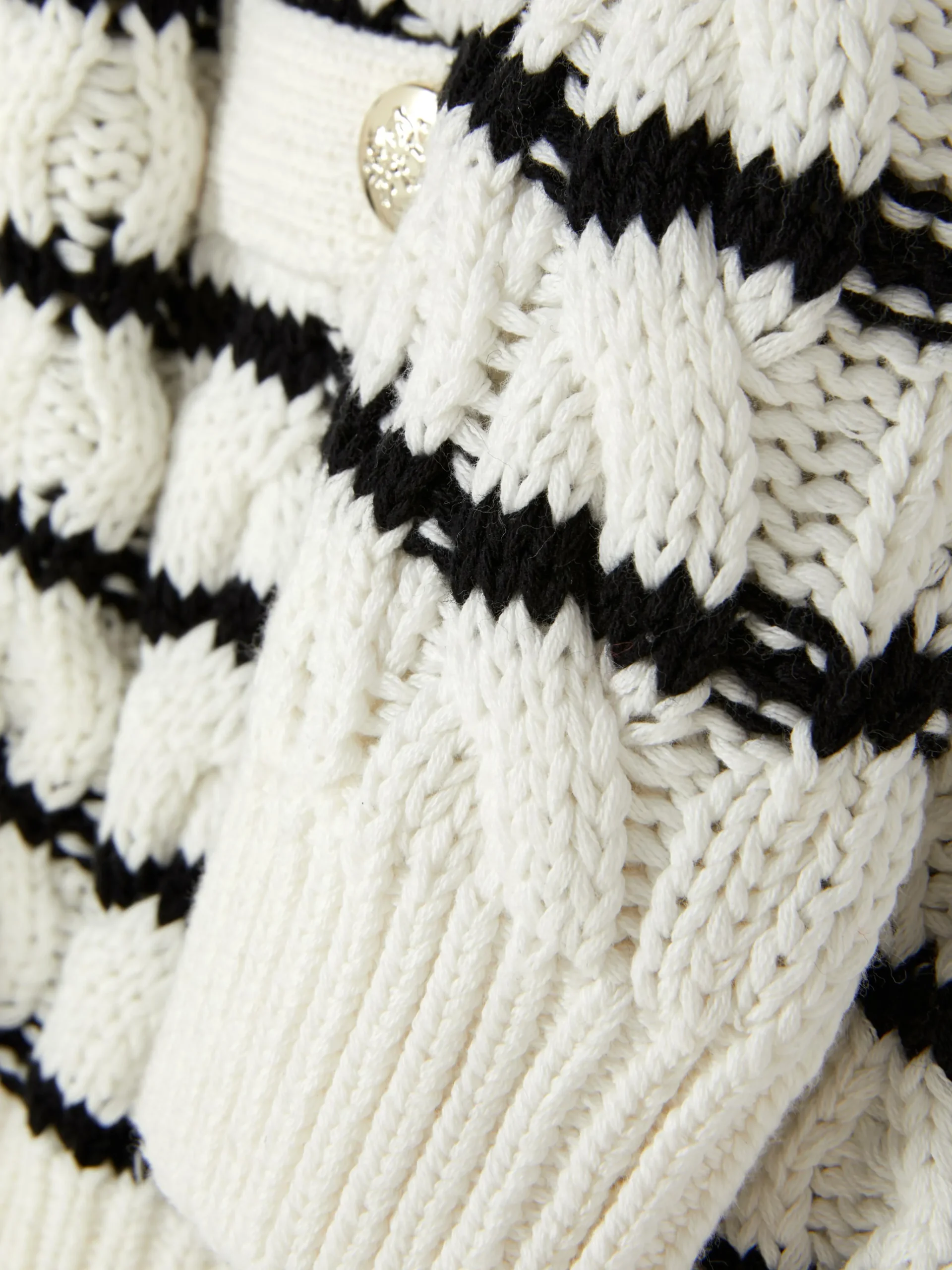 Femme Primark Pulls Et Gilets|Gilet Rayé En Maille Torsadée