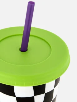 Primark Déco Et Friandises D'Halloween|Beetlejuice|Gobelet Avec Paille Beetlejuice