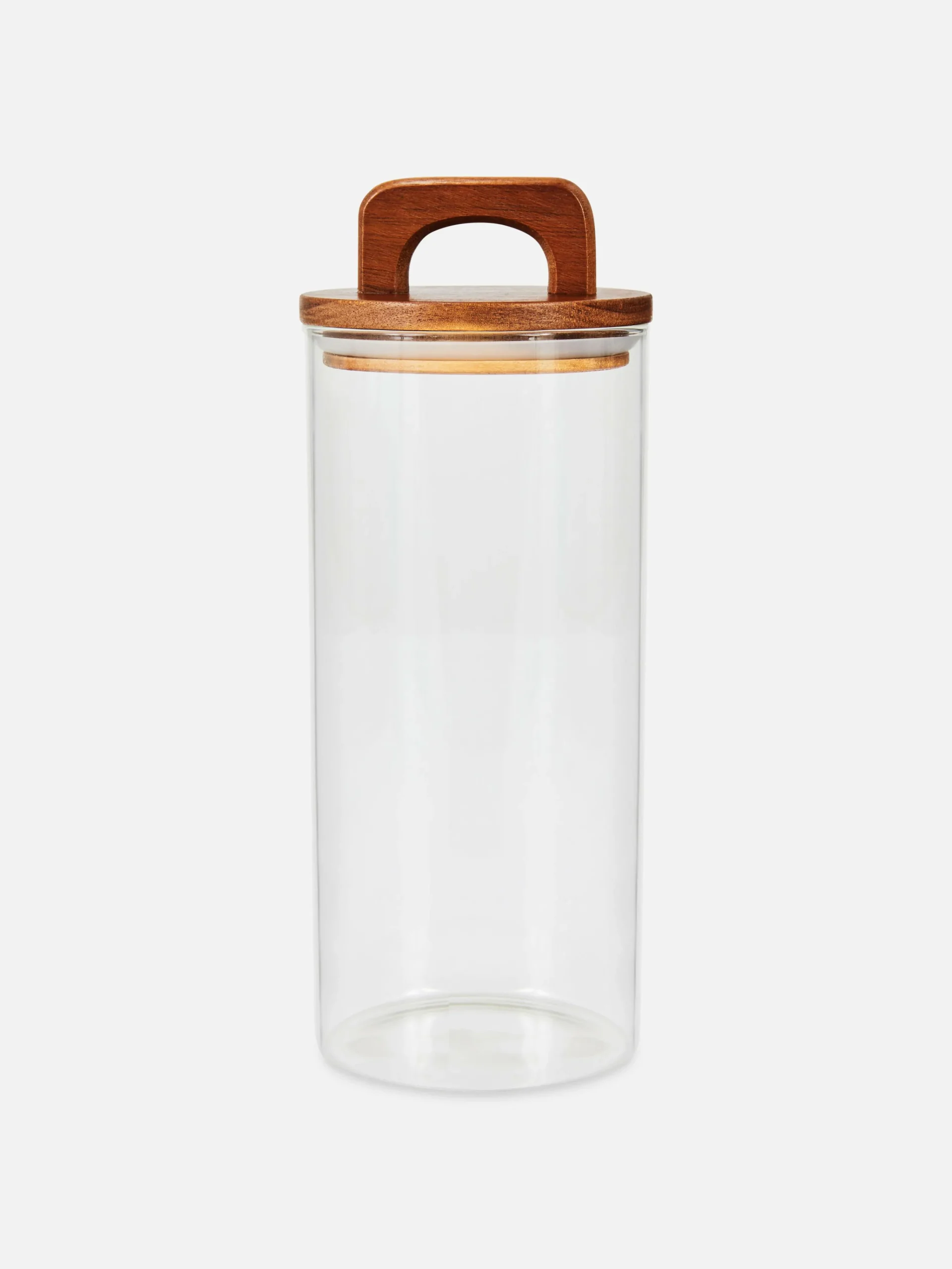 Primark Art De La Table|Grande Boîte En Verre Avec Poignée En Bois