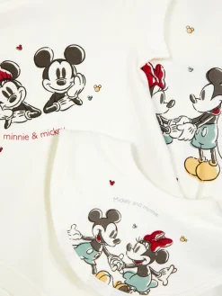 Primark Ensembles Et Tenues|Grenouillère, Body Et Bavoir Disney Mickey Mouse Et Minnie Mouse
