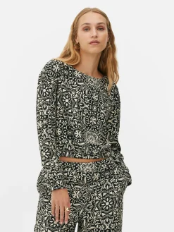 Femme Primark Chemises Et Blouses|Haut à Manches Longues Avec Cordon De Serrage à Coordonner