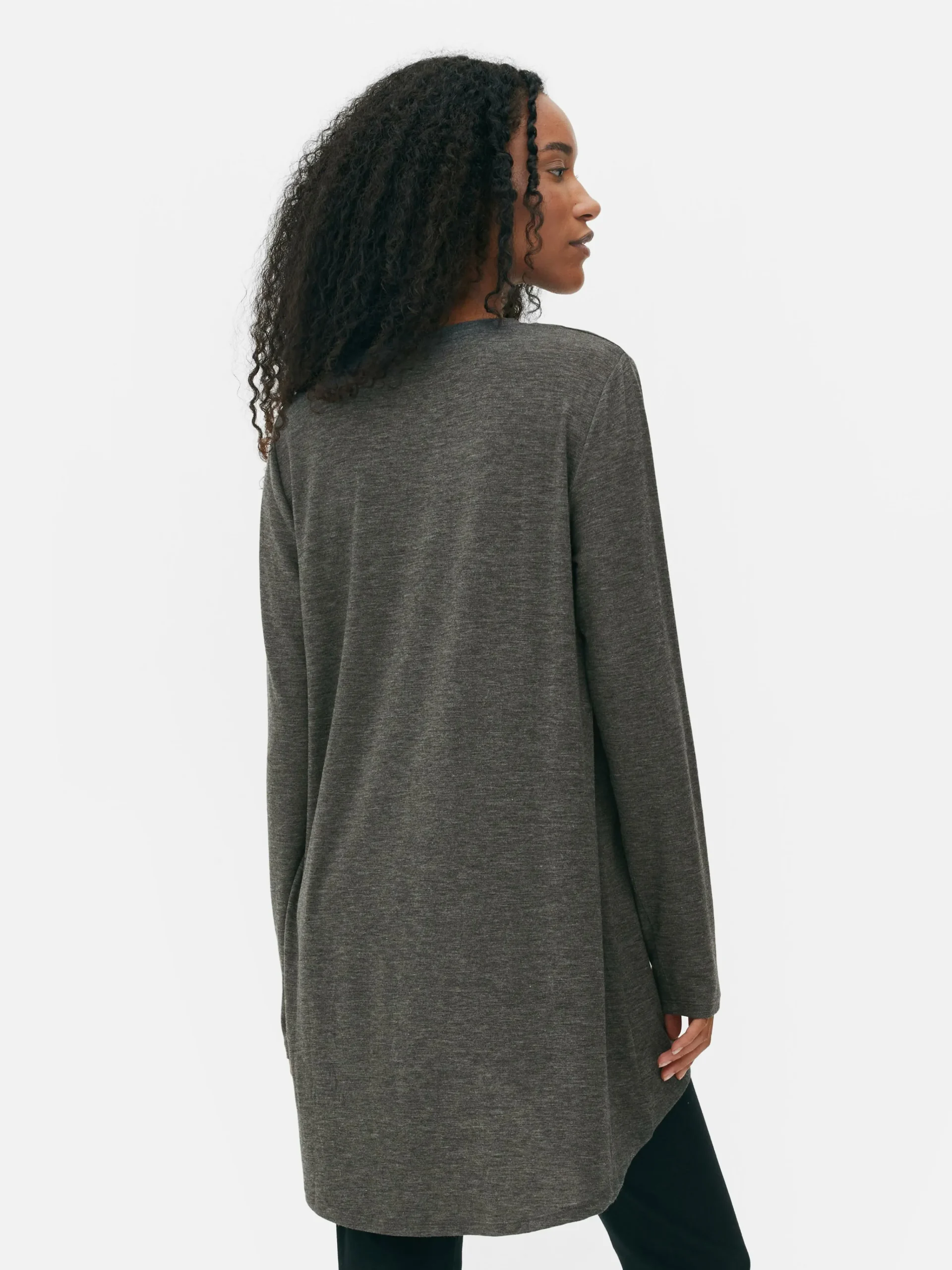 Femme Primark Hauts Et T-Shirts|Haut à Manches Longues Et à Ourlet Arrondi