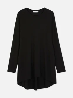 Femme Primark Hauts Et T-Shirts|Haut à Manches Longues Et à Ourlet Arrondi