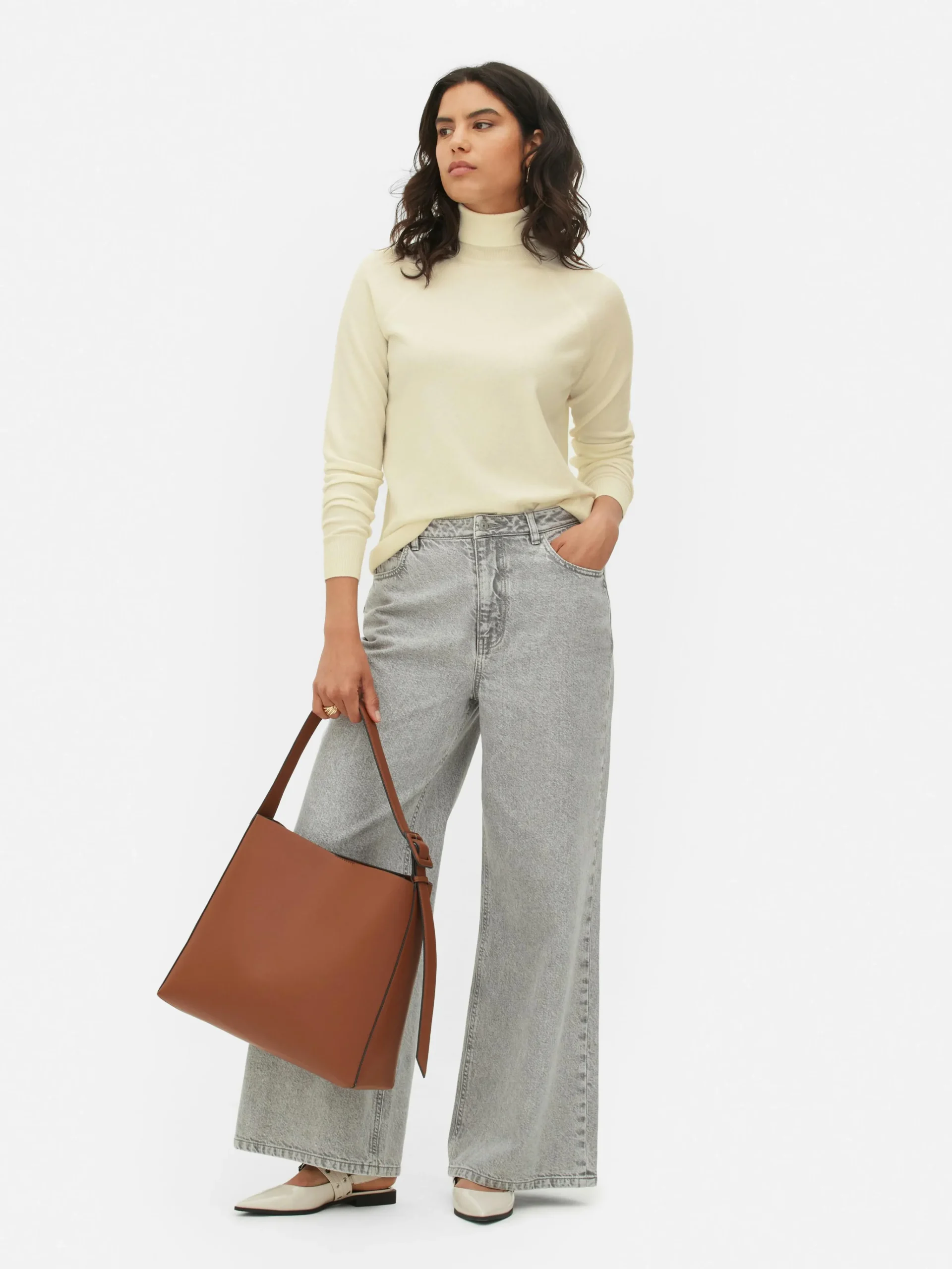 Femme Primark Pulls Et Gilets|Haut à Manches Longues Et à Col Roulé