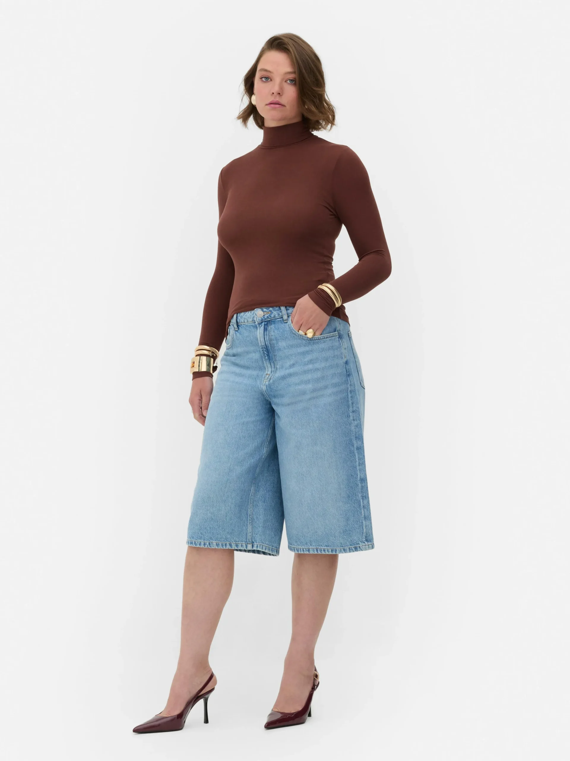 Femme Primark Hauts Et T-Shirts|Haut à Manches Longues Et Col Roulé Rita Ora