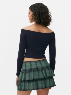 Femme Primark Hauts Et T-Shirts|Haut Court à Encolure Bateau Et Manches Longues