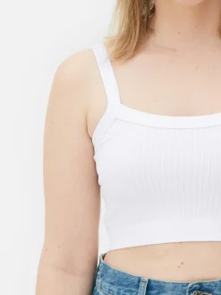 Femme Primark Hauts Et T-Shirts|Haut Court à Texture Côtelée