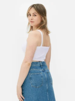 Femme Primark Hauts Et T-Shirts|Haut Court à Texture Côtelée