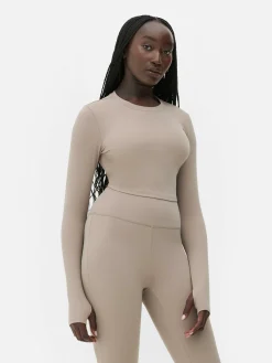 Femme Primark Vêtements De Sport|Haut Court De Sport à Manches Longues En Tissu Ultra-doux Rita Ora