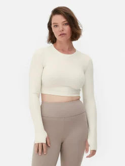 Femme Primark Vêtements De Sport|Haut Court De Sport à Manches Longues En Tissu Ultra-doux Rita Ora