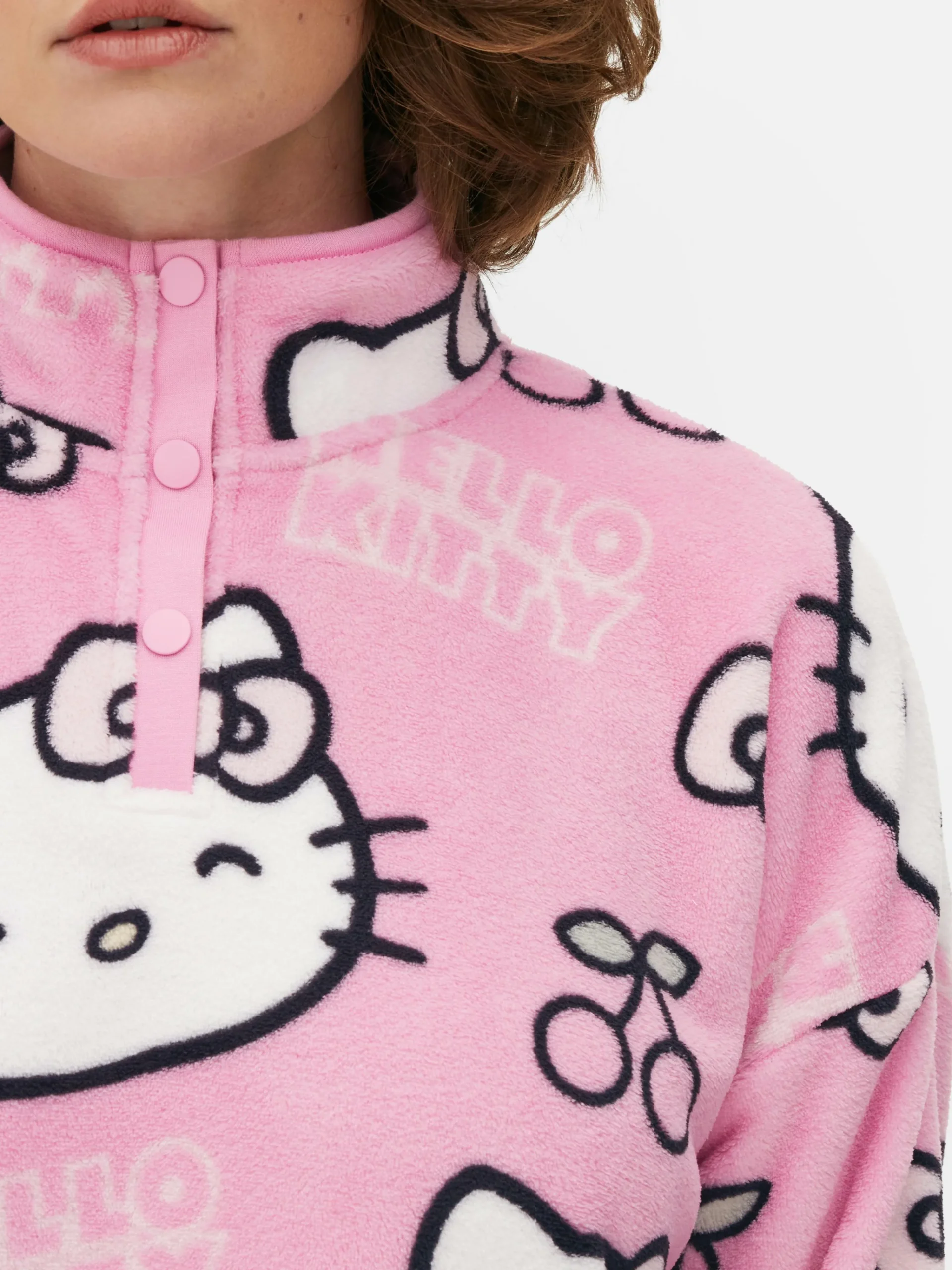 Femme Primark Hauts De Pyjama|Haut De Pyjama En Molleton Hello Kitty 50e Anniversaire